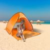 Pop Up Beach Tent Sun Shade Shelter Anti-UV Automatic Waterproof Tent Canopy for 2/3 Man w/ Net Window Storage Bag